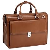 McKleinUSA GRESHAM 15974 Brown Leather Litigator Laptop Brief