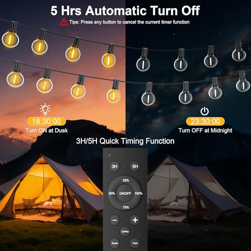 Guirlande guinguette extérieur 30M dimmable camping et fêtes - 3
