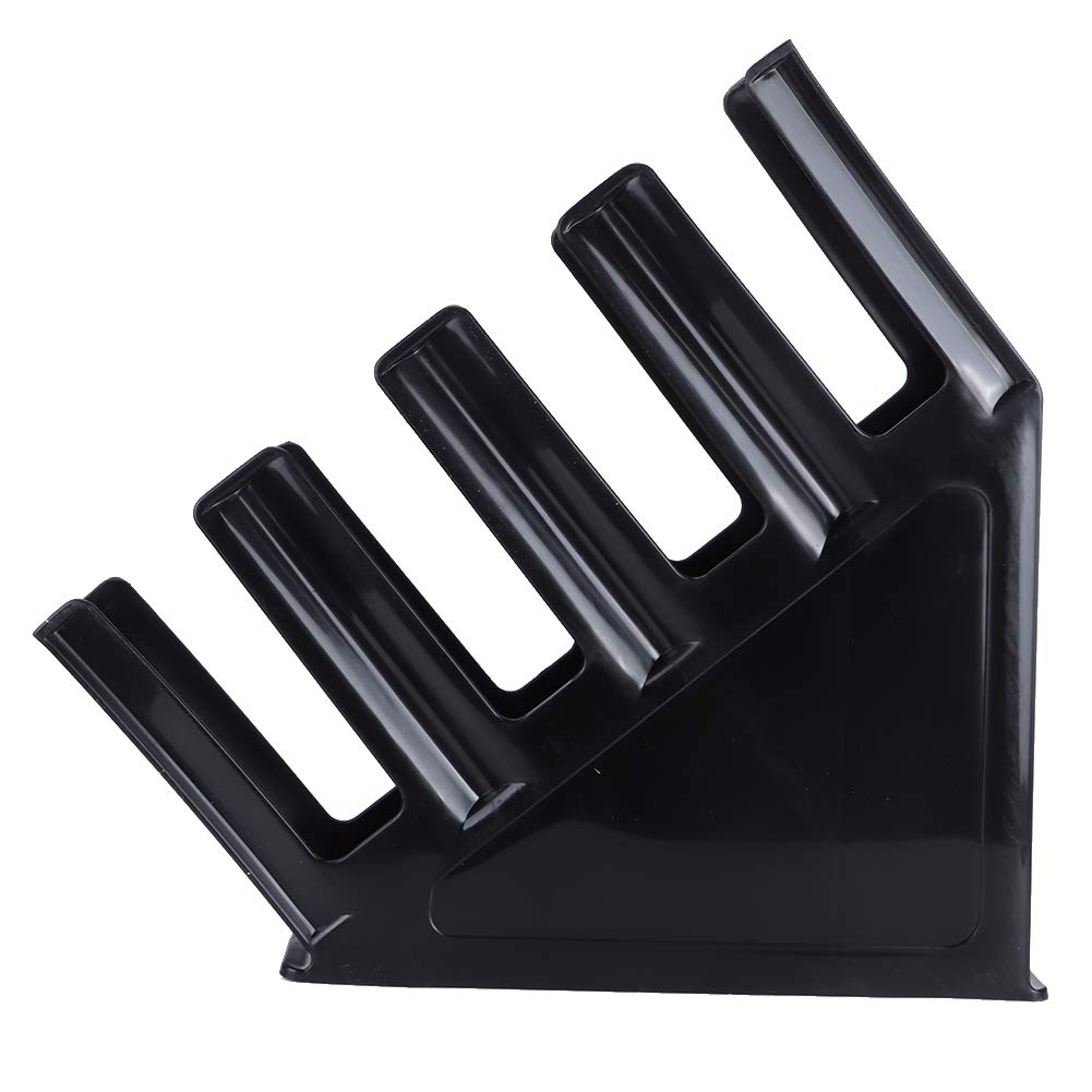 Organizador de Portavasos de Papel para Cafeterías y Puestos Bebidas, Estante Almacenamiento Vasos Plástico Negro Duradero, Disposición Mesa, Sostiene Tazas hasta 10 Cm (Portavasos Inclinado