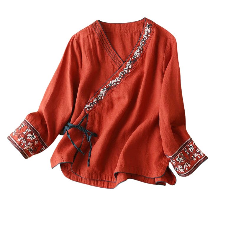 Gilet en crochet avec col V pour vos balades automnales