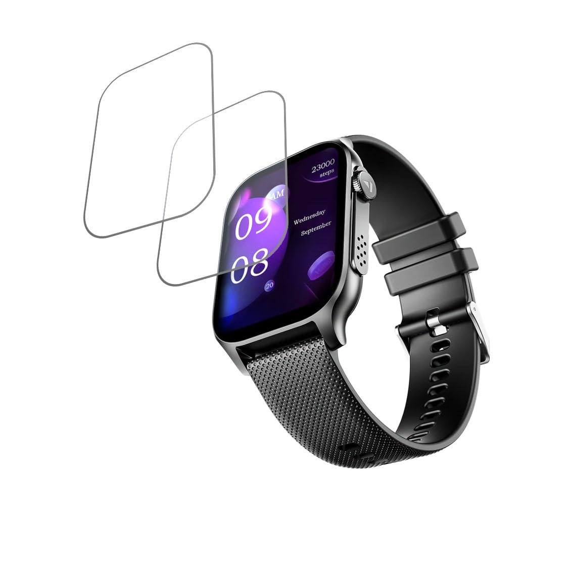 DVTECH® Smartwatch Screen Protector Compatible with boAt Ultima Ember Scratch resistance (Flexible Screen Protector) (Pack of 02) DVTECH® Smartwatch Screen Protector Compatible with boAt Ultima Ember Scratch resistance (Flexible Screen Protector) (Pack of 02)