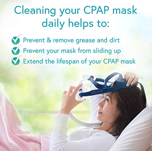 CPAP Mask Wipes(140) - Quick and Hygienic CPAP Cleaner and Sanitizer -CPAP Wipes to Clean Daily - Unscented and Lintless - 2 Pack 140 CPAP Cleaning Wipes - KEENHEALTH
