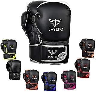 Jayefo Glorious Boxing Gloves Muay Thai Kick Boxing Leather Sparring Heavy Bag Workout