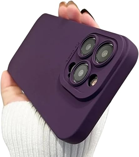 Miniatura 1 de Casechics Funda compatible con iPhone, silicona líquida mate protección militar contra caídas, protección de lente de cámara, funda suave a prueba