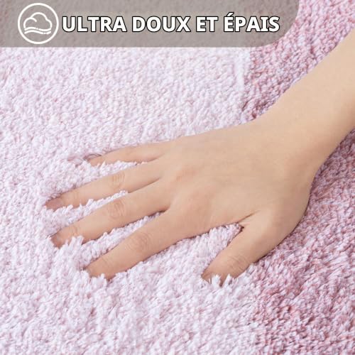 Tapis de bain rose 50x80 cm antidérapant – Exclusivo Mezcla