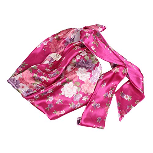 Gorro de dormir elástico para la pérdida de pelo, gorros de quimioterapia para mujeres (rosa) Healifty