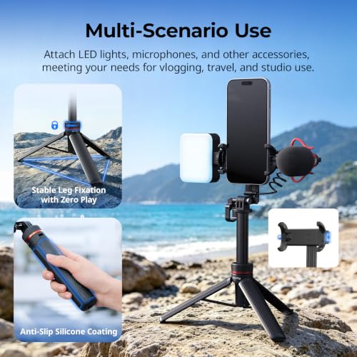 Image of SMALLRIG VT-17 3-in-1 Multifunctional Travel Tripod, 4-Section Extension