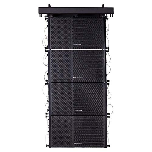 Sound Town ZETHUS Series Line Array Speaker System with Four Compact Powered 1