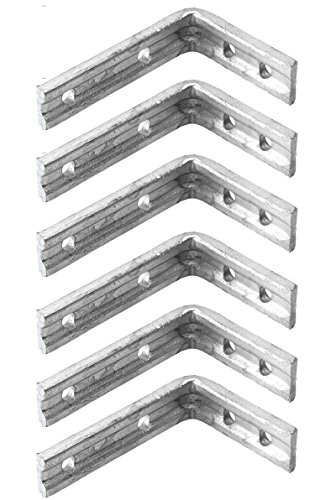 Image of Heavy Duty Galvanised Shelf Bracket 6 Pack - 6x5" / 150x125mm