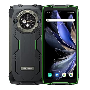 Blackvie BV9300 Pro Mediatek Helio G99 Robusto 12GB 256GB 6.7 "120Hz 15080mAh Android 13（Verde）