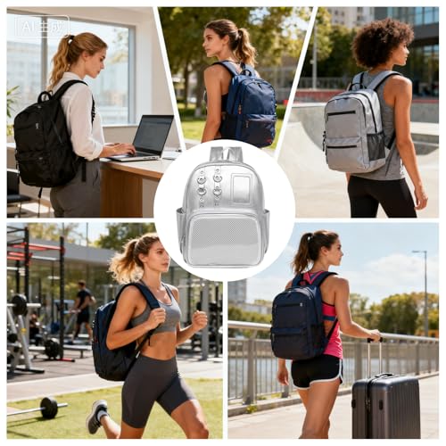Sac à dos PU polyvalent et pochette organisatrice mignonne - 4