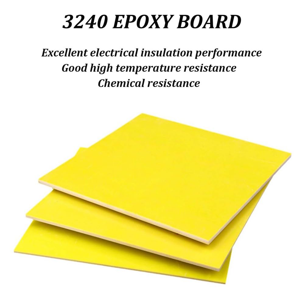 1Pc 3240 Panneau Époxy 500Mm X 500Mm Épaisseur 0.3Mm-2Mm Panneau Isolant pour Projets D'ingénierie De DIY De Maintenance Électronique Et Électrique,0.5mm