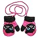 Produktbild Cosanter Kinder Baby Handschuhe Fäustlinge aus Plüsch Schön Kinder Mädchen Junge Blatt Winter-warmen Handschuhe Rote