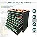 Griplier 14-Drawers Rolling Tool Chest with Wood Workbench,Brake Casters,Lock & Key,Heavy-Duty Steel Tool Cabinet Storage, for Home,Garbge or Workshop Use (14 Drawer + 348 Pieces Tools)