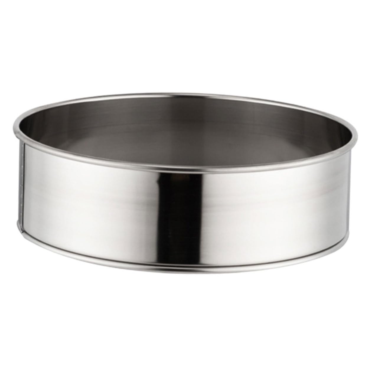 BRIGHTFUFU Round Flour Sieve Kitchen Baking Tool for Sifting Flour Powdered Sugar and Salt Food Grade Mesh Screen for Home and Bakery Use