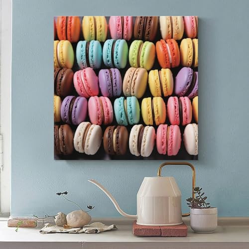 Toile murale abstraite macaron pour illuminer un salon sombre - 3