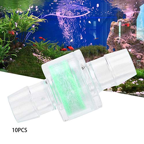 Filtro de tubo, 10 pcs ABS Verde Aquário Bomba de Água Tubo de Silicone Filtro de Tanques de Peixes
