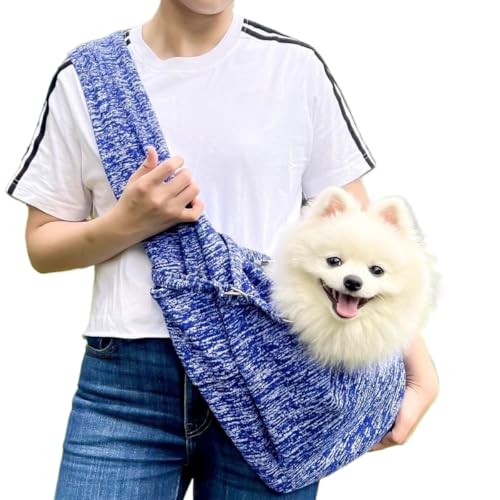 ChoyClit ペットキャリア、キャリーバッグ、犬用キャリア、小型犬用キャリア、猫用キャリア、ハンズフリー、ポケット付き、軽量で コットンキャリア、飛び出し防止、猫や犬の散歩に最適、耐荷重7.5kg (スタイル9)