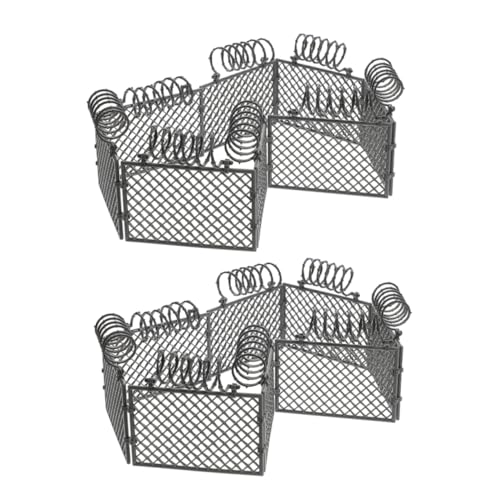 SUPVOX 2juegos Barandilla De Seguridad De Plástico para Bloques De Construcción Valla De Granja Abs Decorativa para Corral De Juguetes