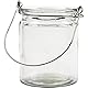 Creativ 55840 Glas Metall Kerze Halter mit Metall Griff Einstellen, 8cm x 10cm, Transparent, 12 Stück