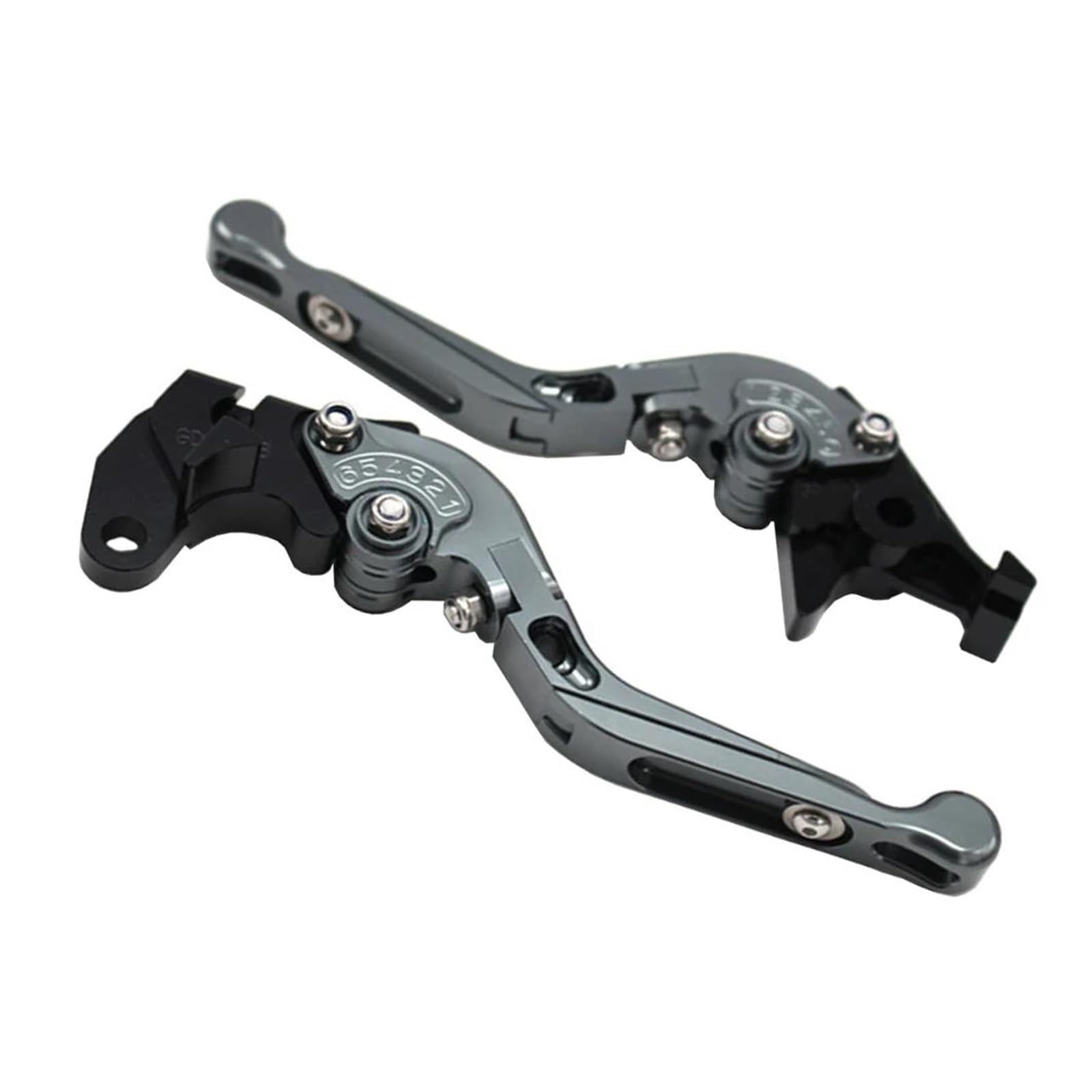 USQBUZHHK Brake Clutch Lever Motorcycle Brake Clutch Levers Handle Bar Grips for Xmax X-MAX400 Xmax 250 XMAX300 XMAX125 2025 Adjustable Folding Extendable(B)