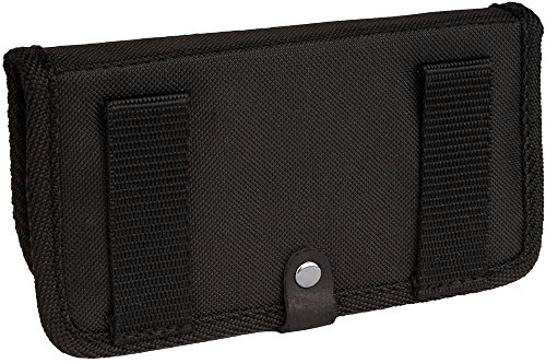 BRONZEDOG Camo Ammo Belt Holder Nylon Cartridge Pouch Shotgun Bag Hunting Ammo Wallet .30-30 .308 Caliber (Plain Black)