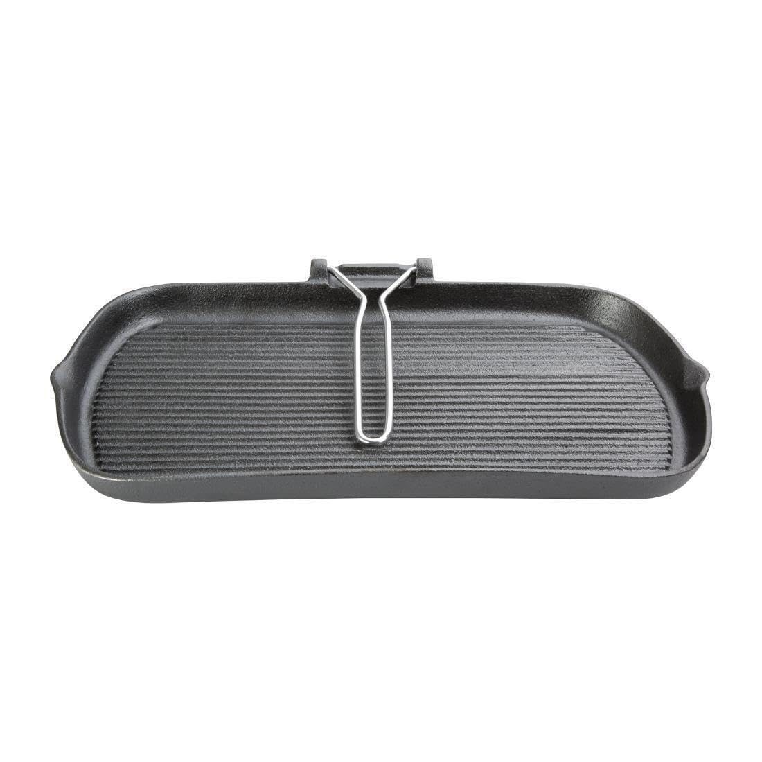 VOGUE bistecchiera in ghisa, 380 x 225 x 37 MM da cucina antiaderente resistente