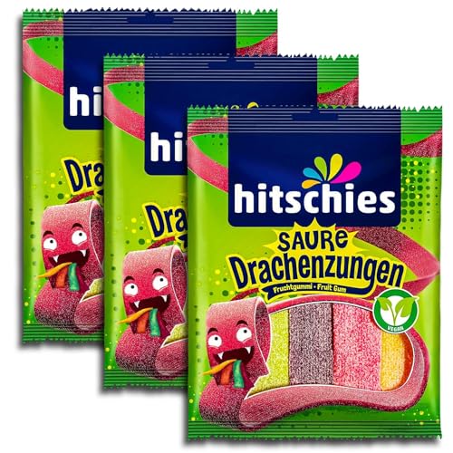 3 er Pack Hitschies Saure Drachenzungen 3 x 125 g