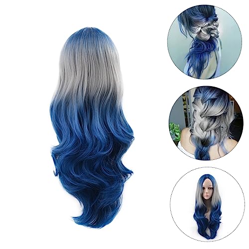 Perruque bouclée sans nœuds cheveux synthétiques doux dégradés - 3