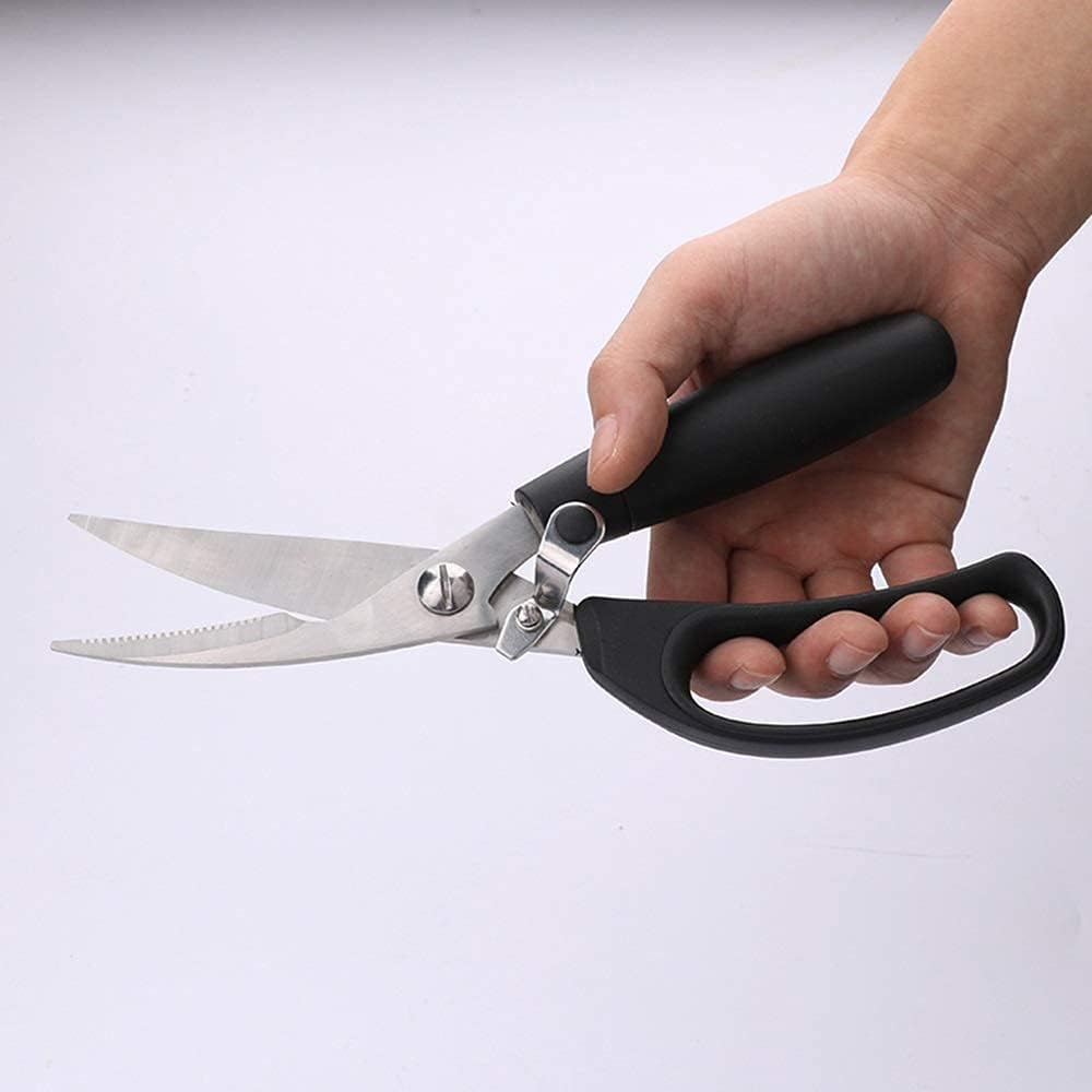 Kitchen Scissors Kitchen Shears Super Power 4Cr13 Stainless Steel Poultry Chicken Duck Fish Seafood Cutter