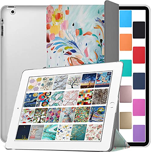 Image of DuraSafe Cases for iPad 9.7 Inch 4 3 2 Generation [iPad 4th 3rd 2nd Old Model ] A1458 A1416 A1395 A1458 A1416 A1395 MC705HN /A MD328HN /A MD333HN /A PrintediPad Cover with Frosted Hard Back - Deer Print