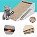 meleg otthon Cat Scratcher Cardboard,Cat Scratch Pad with Ball Catnip 2-in-1 Strong Cat Scratch Lounge Refill (Green)