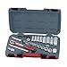 Teng Tools 35 Piece 3/8 Inch Drive 6 Point SAE Regular/Shallow & Deep Socket Set - T3835AF