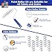 Rhibak Paint Roller Kit with Extension Pole, 27 Piece Set, 2 to 4 Ft Pole, 4