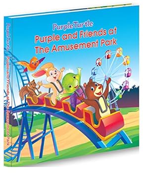 Hardcover Purple and Friends at the Amusement Park Book
