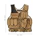 Lixada Tactical Vest Lightweight Breathable Polyester Combat-Vest Outdoor Training Vest Adjustable for Adults CS/Hunting/Training