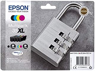 Genuine Printer Cartridges for Epson Workforce Pro WF-4720, WF-4725, WF-4730, WF-4740 including Ballpoint Pen (XL Multipack)