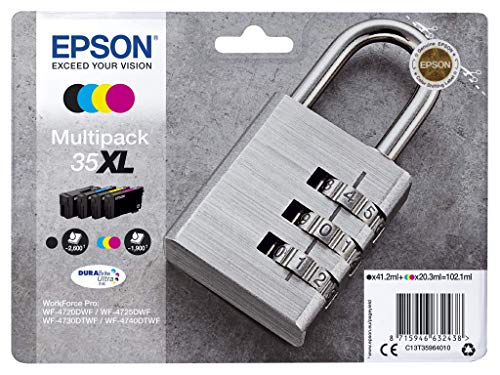 Cartouches d'encre d'origine Epson WorkForce WF-4730 WF-4740 pack multipack XL de rechange