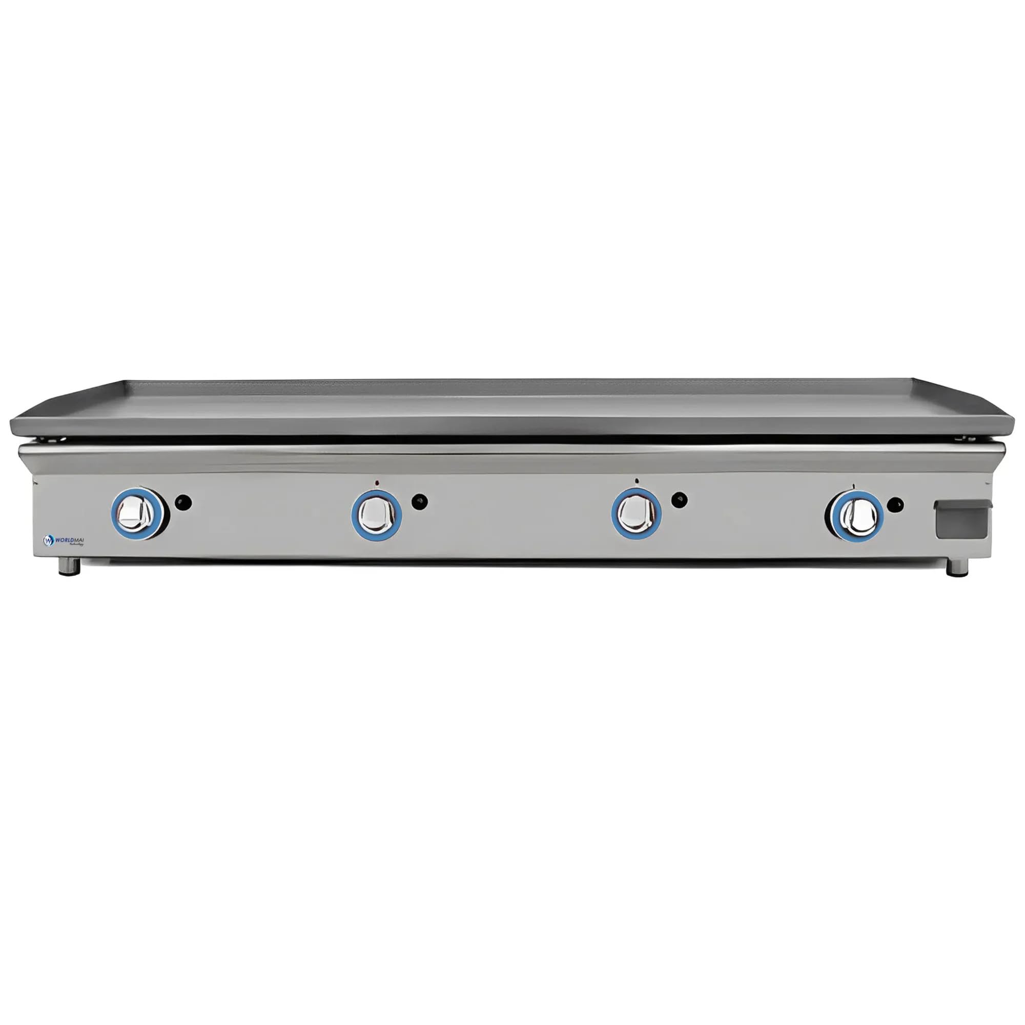 MBH – Piastra professionale a gas LUX WORLDMAI da 120 cm in acciaio laminato per la ristorazione. Fry top con struttura in acciaio inox per cucina professionale di bar e ristorante.