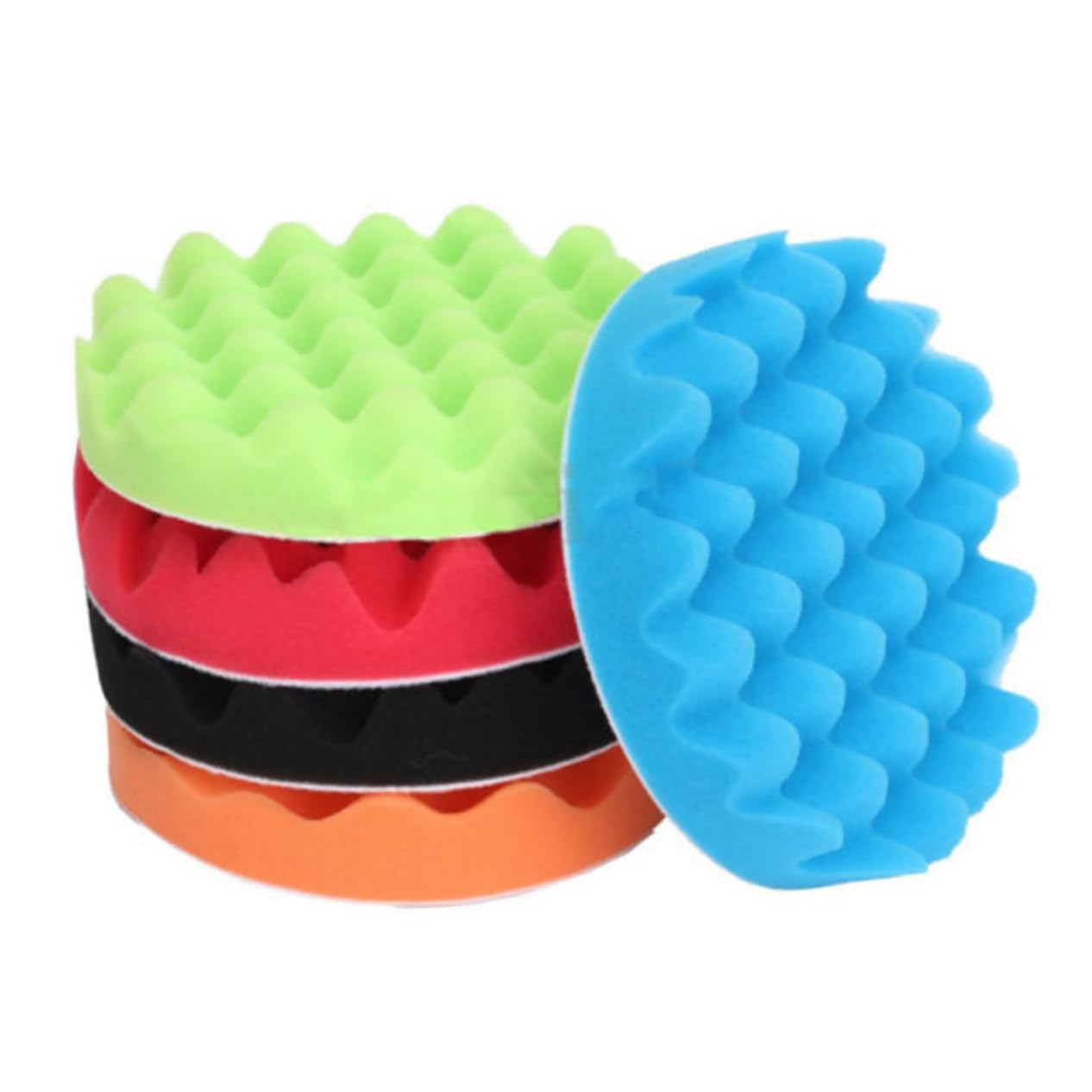 Anneome 15piezas Esponjas De Pulido Para Coche Almohadillas De Abrillantado y Encerado Disco De Lana Para Detalle Automotriz Color Aleatorio