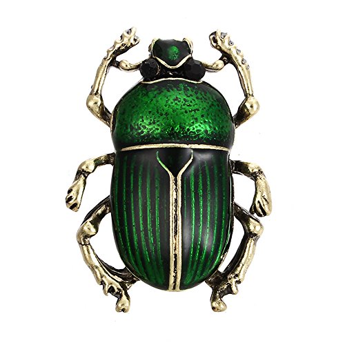 MINGHUA Retro Beetle Collar Brooches Insect Lapel Pin for Boys Girls Clothing Decorations