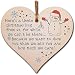 Targa A Forma Di Cuore In Legno The Plum Penguin, Con Scritta Per Commemorazione Pettirossi, 9x9 Cm