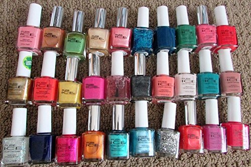 Lot of 30 Pure Ice Finger Nail Polish Color Lacquer All Different Colors No Repeats