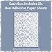 Elodie Essentials Drawer Liners - 14 in x 19.5 in, Pack of 6 - Fresh Linen Scented Drawer Liners - Damask Design & Scented Shelf Mat - Trim-to-Fit Sheet