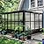 Domi 10x12FT Wall Mounted Sunroom, Wall Solarium with Aluminum PC Sloping Roof, Detachable PC Screen House, Lockable Sliding Front and Side Doors, Outdoor Lean-to Gazebo, Sun Room for Deck Patio