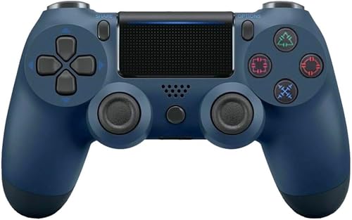 Wireless Game Controller compatible with PS4 Console, Bluetooth Gamepad, Dual Analog Joystick, Vibration & Touchpad, Rechargeable, 1-Pack (Midnight Blue2)