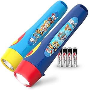 Energizer PAW Patrol Flashlights (2-Pack), Paw Patrol Toys for Boys and Girls, Great Lightweight LED Flashlights for Kids (Batteries Included)
