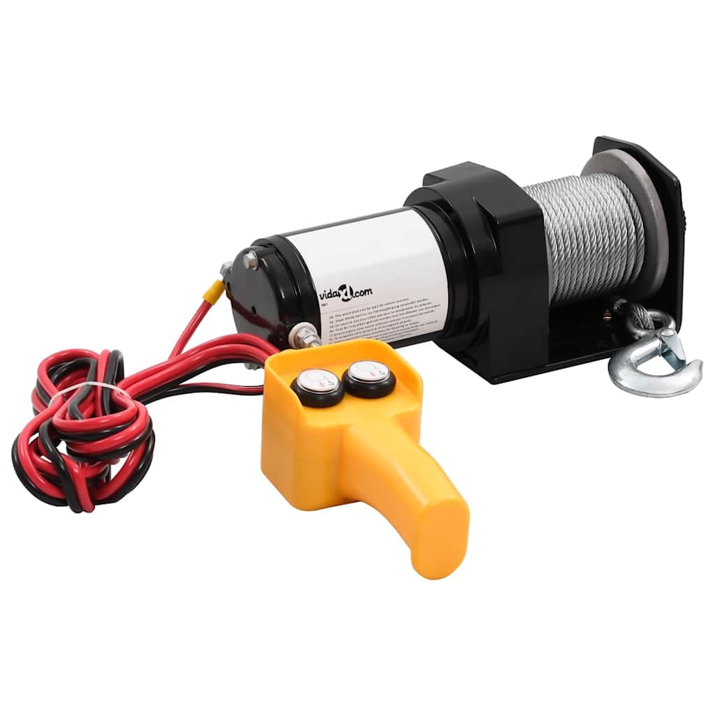 vidaXL Cabrestante Control Remoto Cable Torno Eléctrico 907Kg Mando Distancia