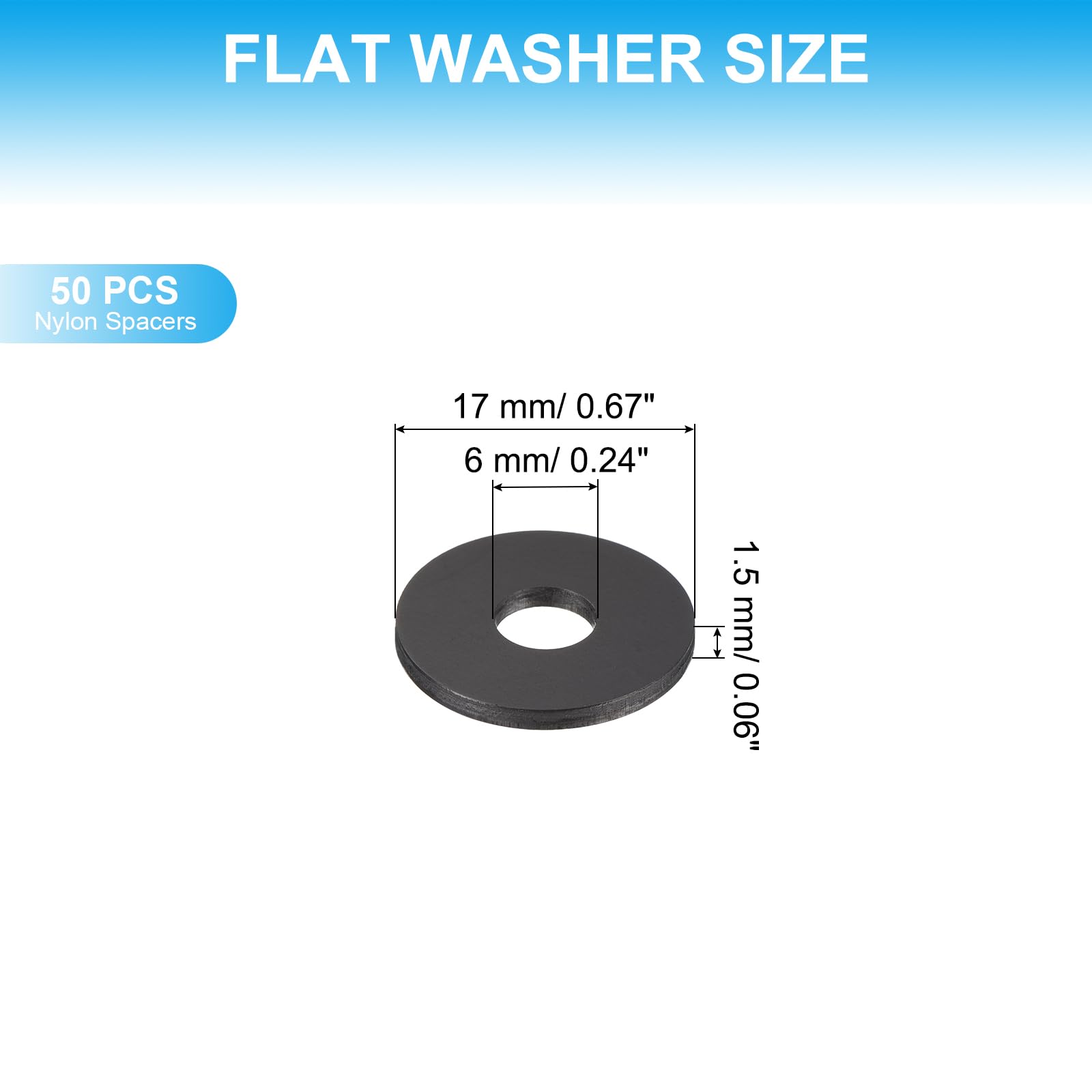 PATIKIL Nylon Flat Washers - Image 2