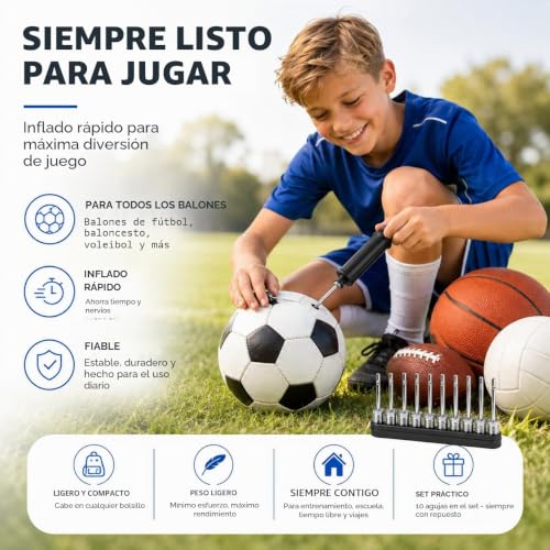 Miniatura 6 de Tk Group Timo Klingler Bomba De Bola Rosca De Tornillo - Adaptador De Agujas De Bola De Repuesto. Aguja Válvula De Bola De Fútbol